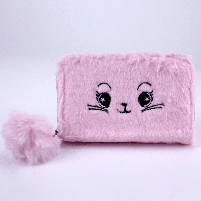 Cute Fluffy Cat Soft Plush Chain Shoulder Bag Wallet #111