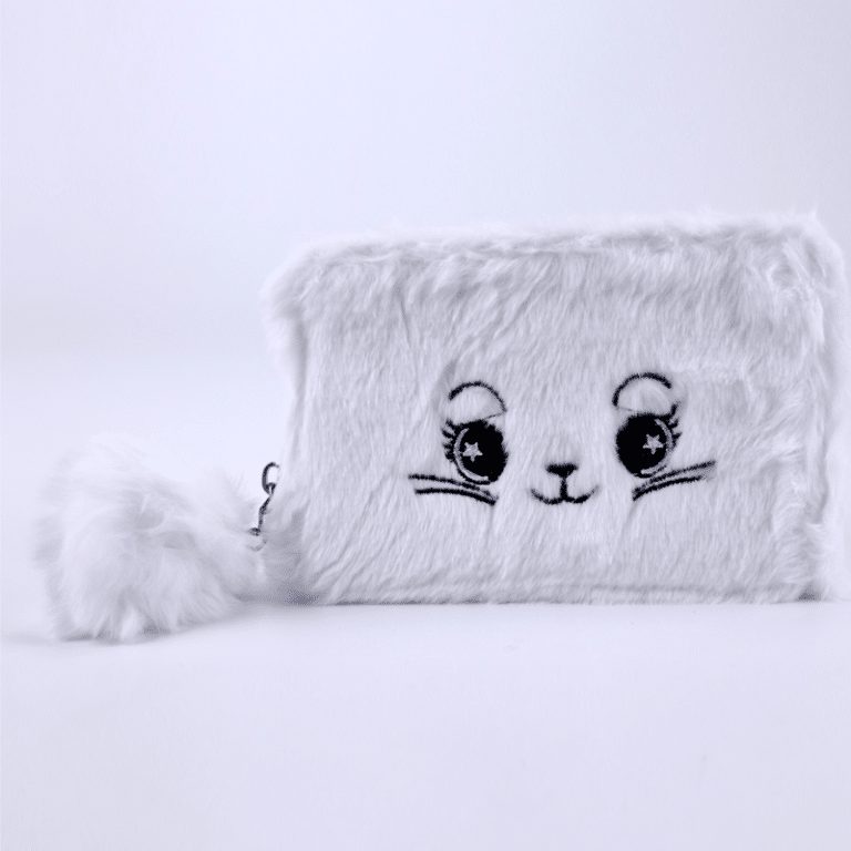 Cute Fluffy Cat Soft Plush Chain Shoulder Bag Wallet #111
