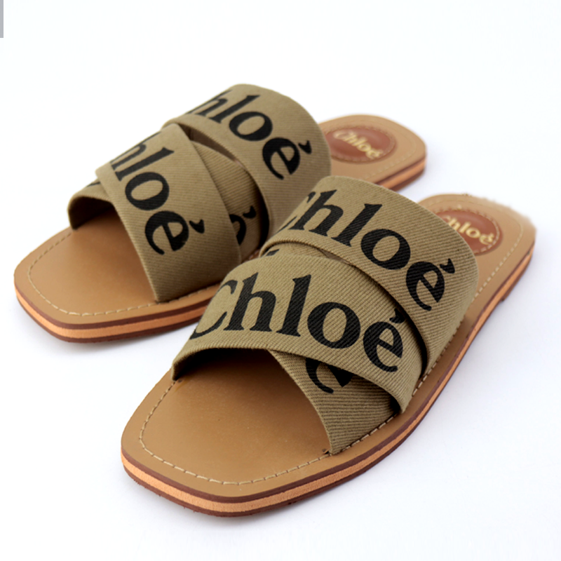 CHL Flat Sandals Criss Cross Woody Slipper Slides -#1006 #22