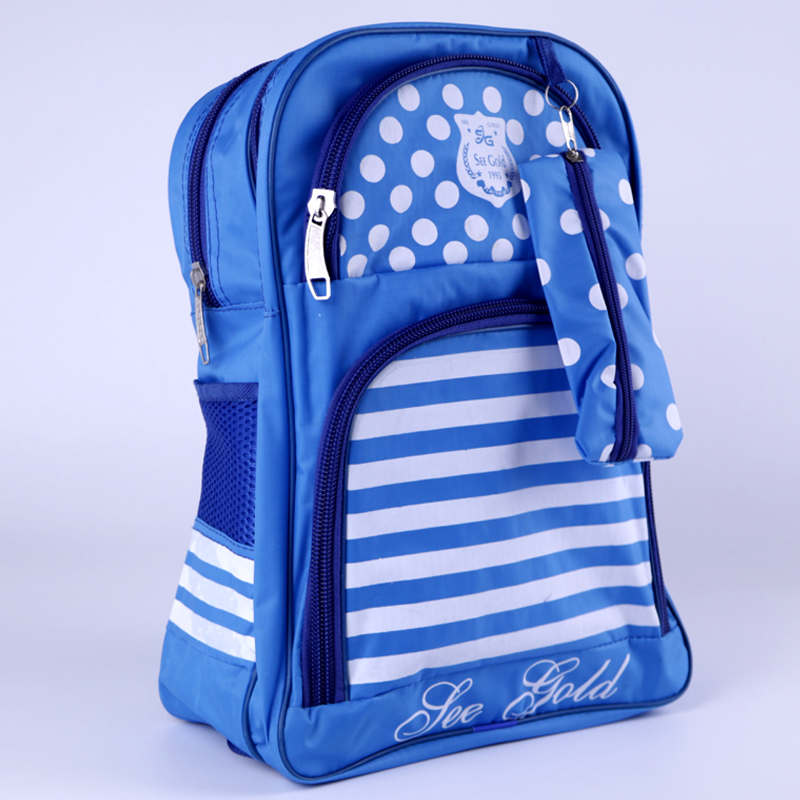 Lightweight School Bag with Pencil Pouch Multi Zipper Backpack for Boys Girls #111