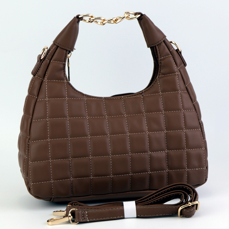 Medium Quilted Hobo Bag Women Leather Handbag Art#872 -#22