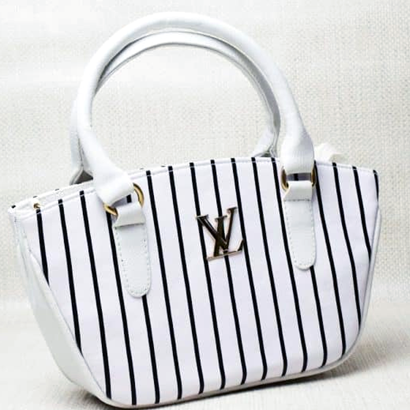 Hand Bag Brown White Series Sling Bag Leather Tote Women Hand Bags #LV-577