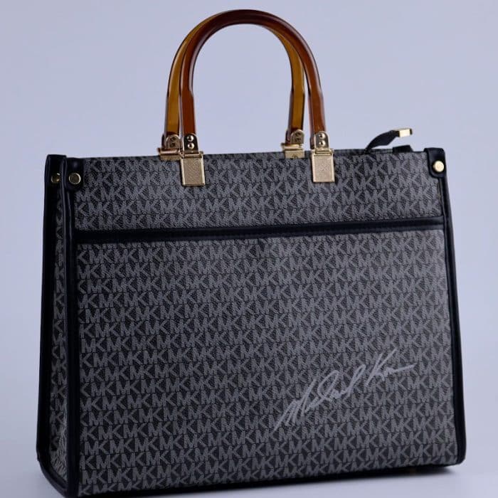 Large Top-Zip Tote Bag Women Hand bags Art#610