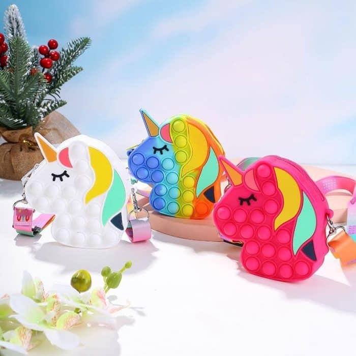 Unicorn Horse Head Cute Children Messenger Bags – Unicorn Design Bubble Novelty Bags
