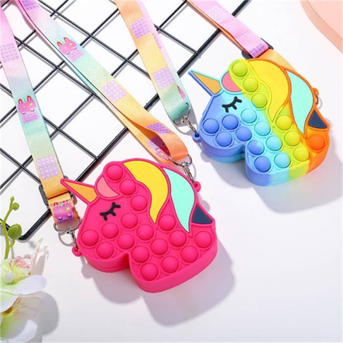 Unicorn Horse Head Cute Children Messenger Bags – Unicorn Design Bubble Novelty Bags