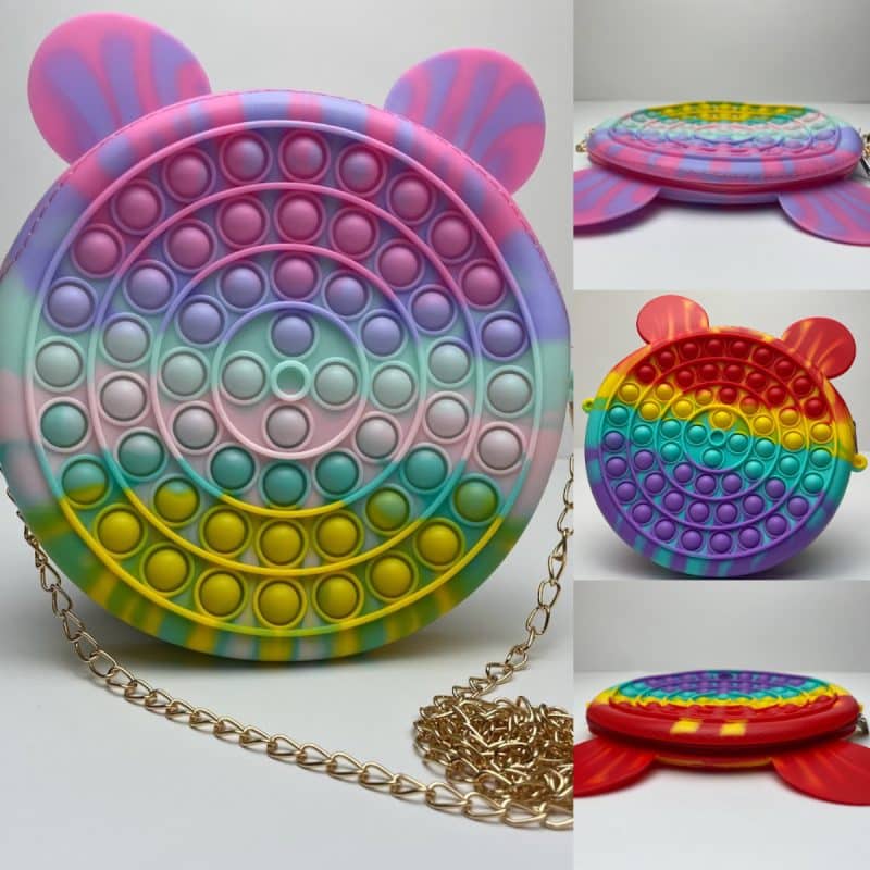 Shop Rainbow Large Cartoon Pop It Kids Shoulder Bag at SpunkyMart.pk