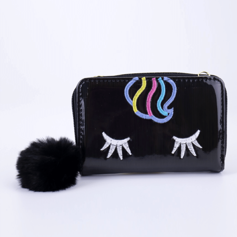 Girls Holographic Unicorn Wallet Women Kids Coin Purses Chain Shoulder Bag #111