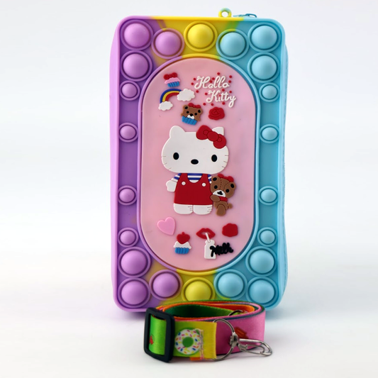 Pop It Pencil Case for Kids โ Pencil Box, Stationery Bag, Cosmetic Bag, Cute Coin Purse