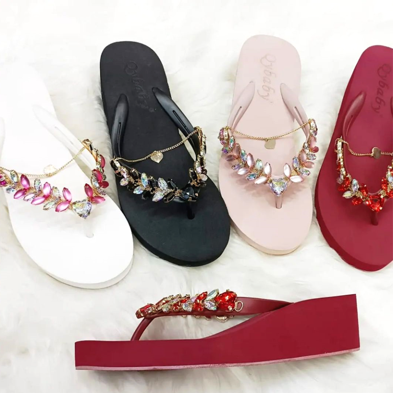 Fancy flip top flops womens