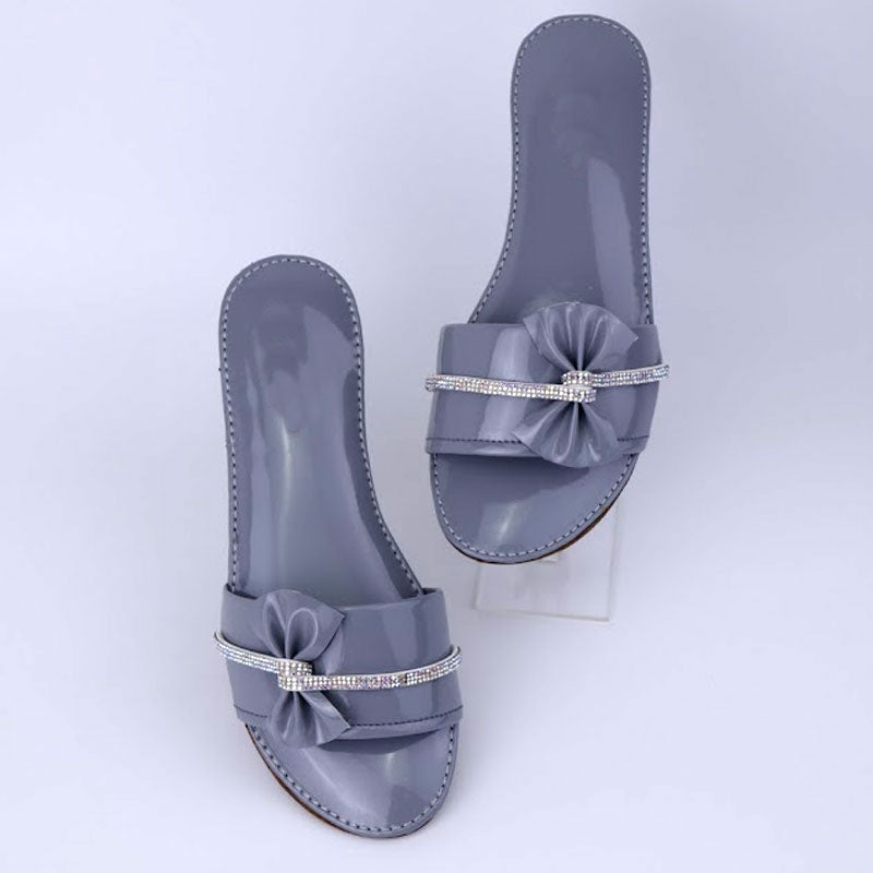 Women slides 2 straps online comfy bow slide sandals