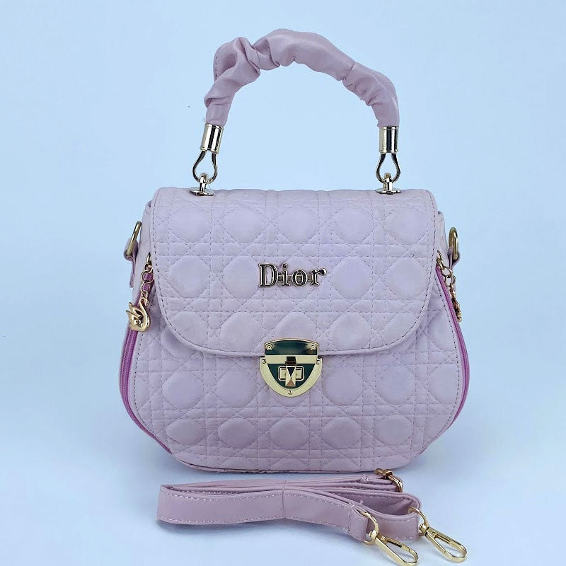 Women Cannage Top Handle Bag Multi Zipper Medium Handbag Purse #D-1678