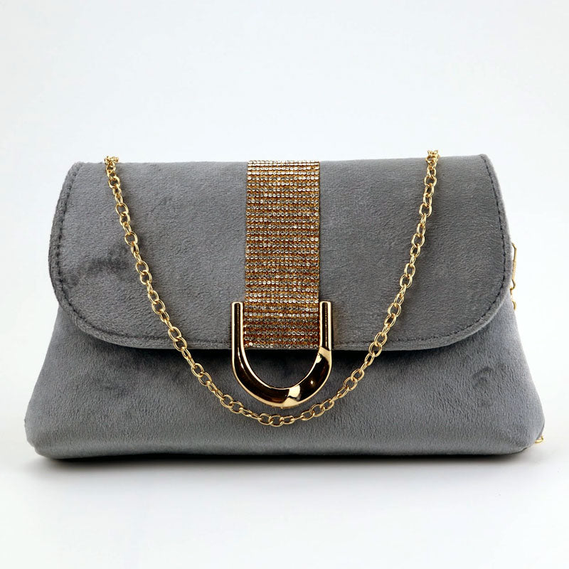 Velvet Chain Shoulder Bags for Girls Cp-2389