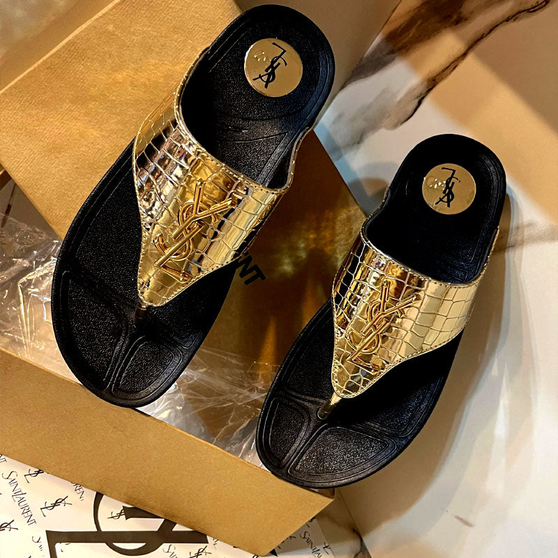 T Strap Platform Flip Flops Women Sandal #8779