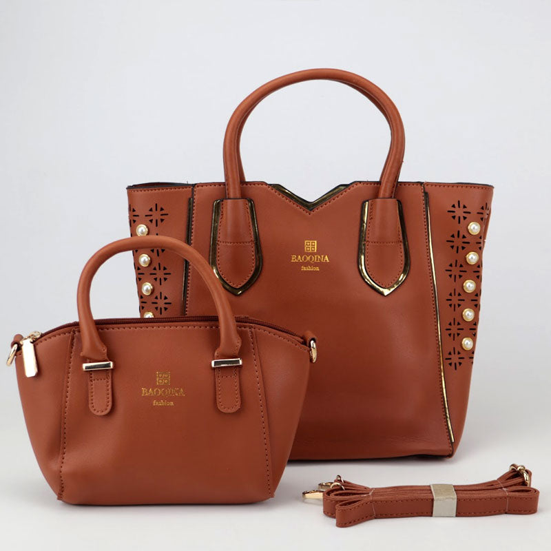 Double Stylish Tote Bag with Hand Clutch Purse #22