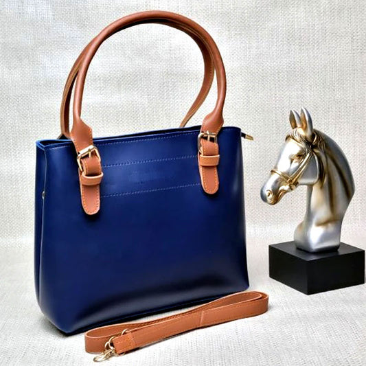 Top Handle Faux Leather Shoulder Bag for Women Ck665