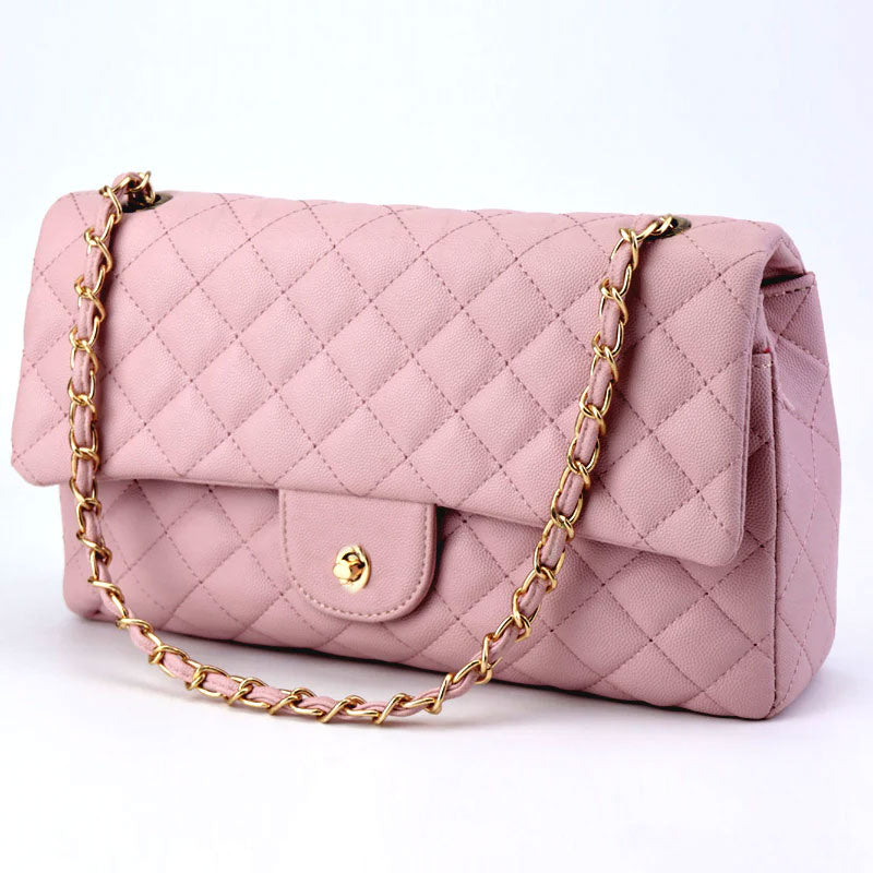 Ch Quilted Chain Shoulder Bag for Women #22