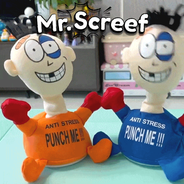 Punch Me on the Face Anti-Stress Toy – Interactive Electronic Stuffed Screaming Decompression Doll