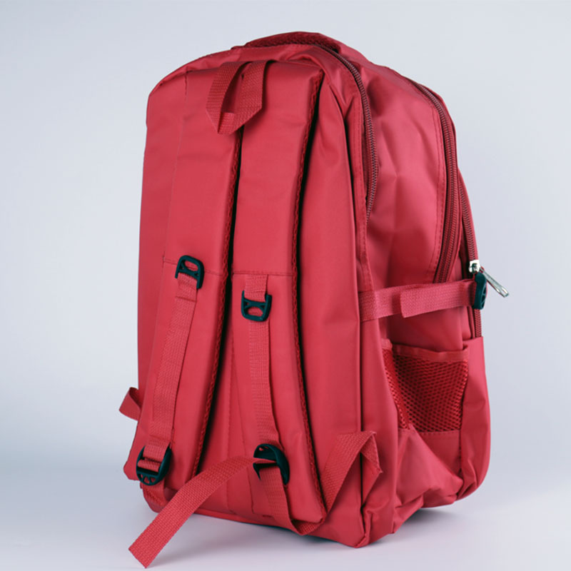 Champion Red Polyester Backpack - Functional Choice for Students and Professionals #111