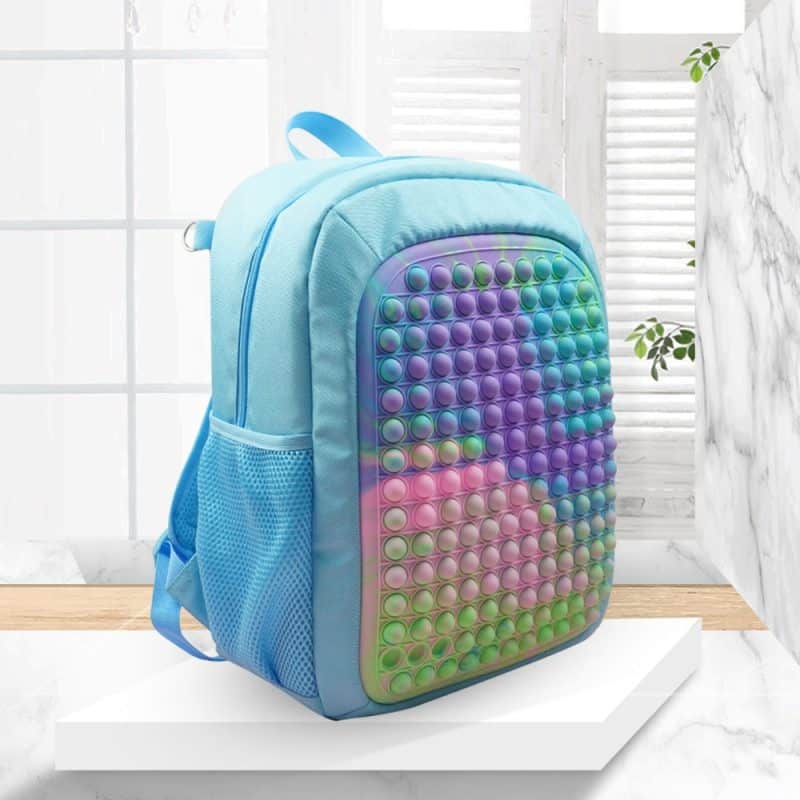 Silicone Pop it Fidget Up Bubble Backpack Kids School Bags in Pakistan –  Spunky Mart