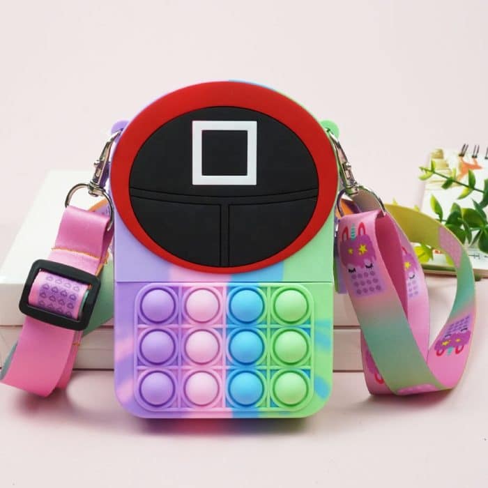 Squid Game Pop It Fidget Bag & Wallet , Stress Relief+Cute Style Perfect Gift, Clearance Sale #111