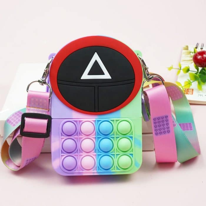 Squid Game Pop It Fidget Bag & Wallet , Stress Relief+Cute Style Perfect Gift, Clearance Sale #111