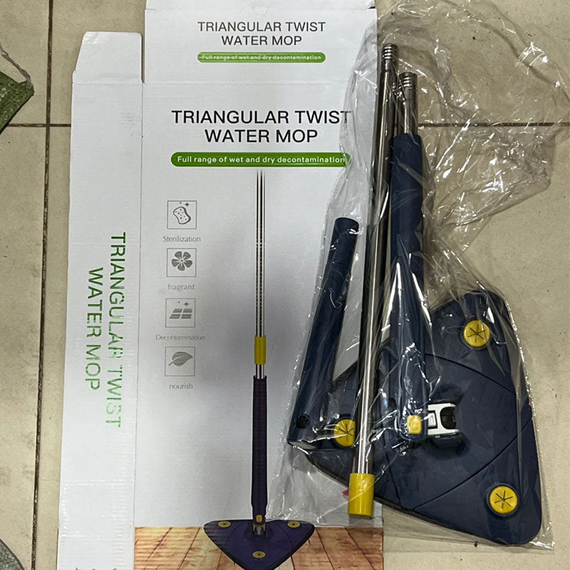 Multifunctional Triangle 360° Rotatable Adjustable Squeezing Mop