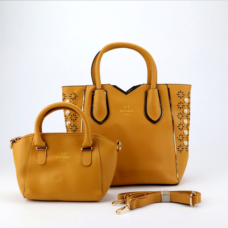 Double Stylish Tote Bag with Hand Clutch Purse #22