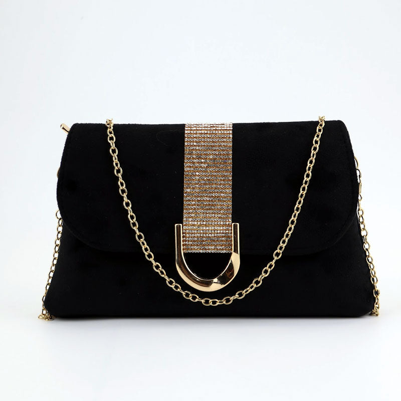 Velvet Chain Shoulder Bags for Girls Cp-2389