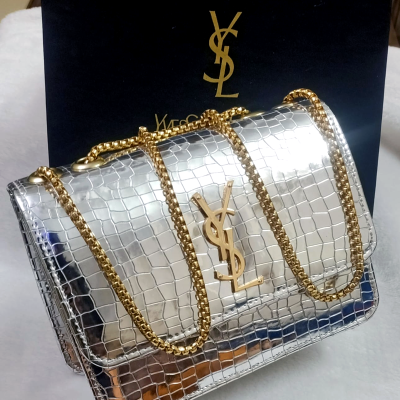 Metallic 2025 ysl bag