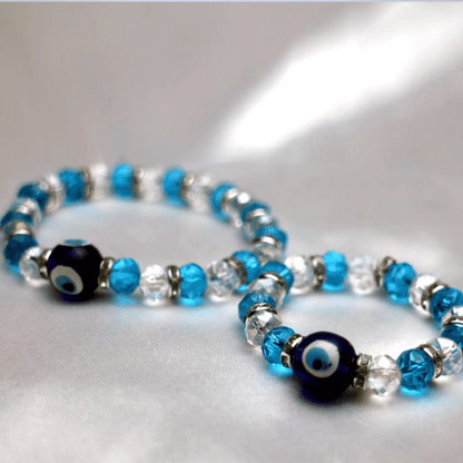 Mother and Baby Bracelet Set Crystal Beads Fashion Hand Jewelry