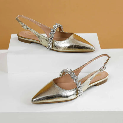 Jewel Slingback Flats