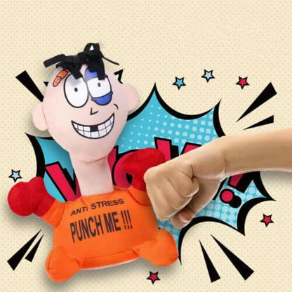 Punch Me on the Face Anti-Stress Toy – Interactive Electronic Stuffed Screaming Decompression Doll