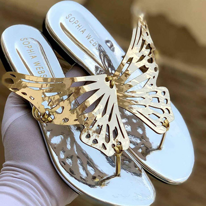 Butterfly Sandals Flats Slides Fashion Slippers #1027 #22