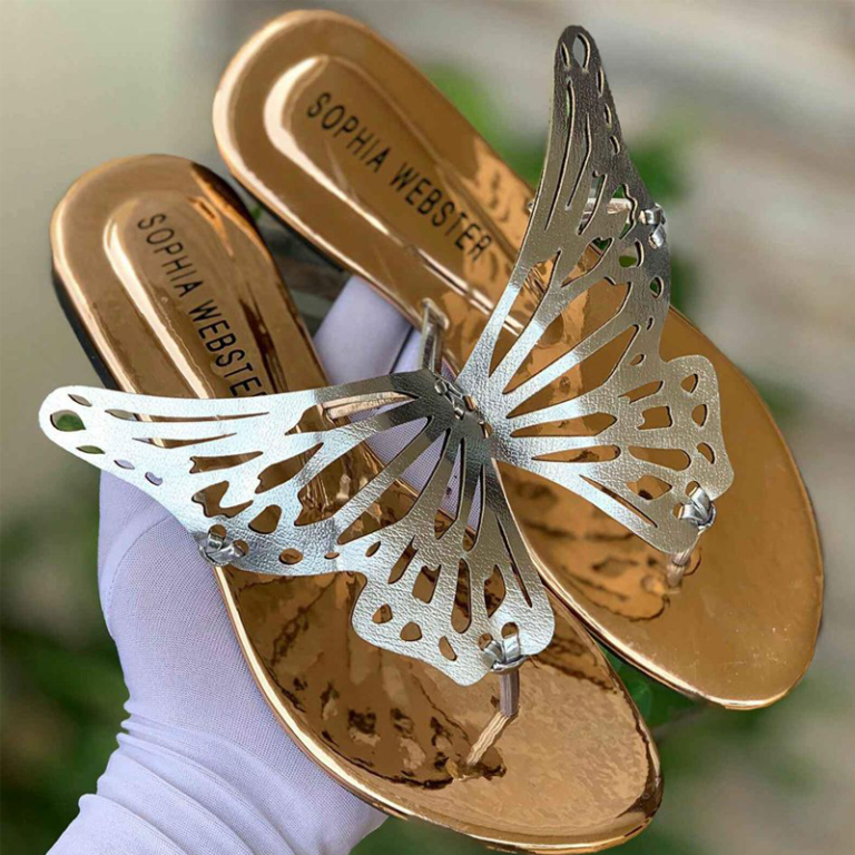 Butterfly Sandals Flats Slides Fashion Slippers #1027 #22