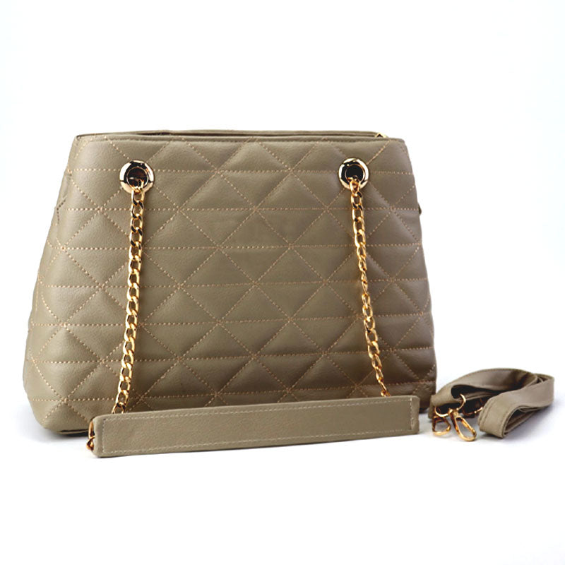 Gold top strap bag