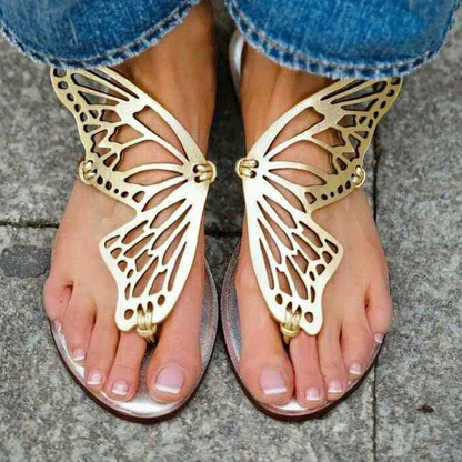 Butterfly Sandals Flats Slides Fashion Slippers #1027 #22