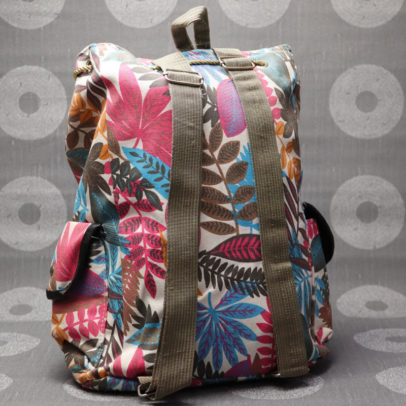 Flower Print Backpacks For Girls Ladies Traveling Backpacks