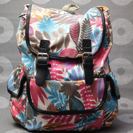 Flower Print Backpacks For Girls Ladies Traveling Backpacks