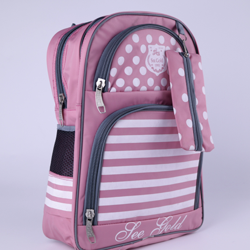 Lightweight School Bag with Pencil Pouch Multi Zipper Backpack for Boys Girls