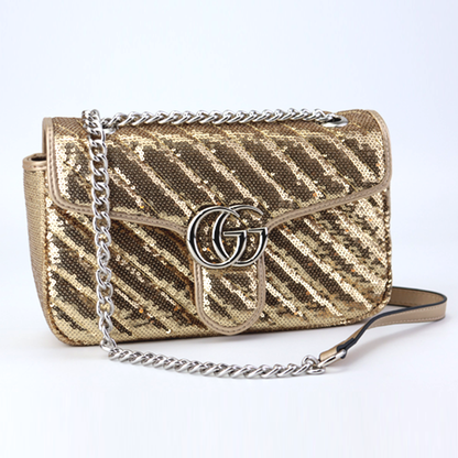 GU Marmont Sequin Bag Premium Chain Shoulder Bag