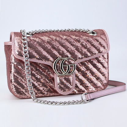 GU Marmont Sequin Bag Premium Chain Shoulder Bag