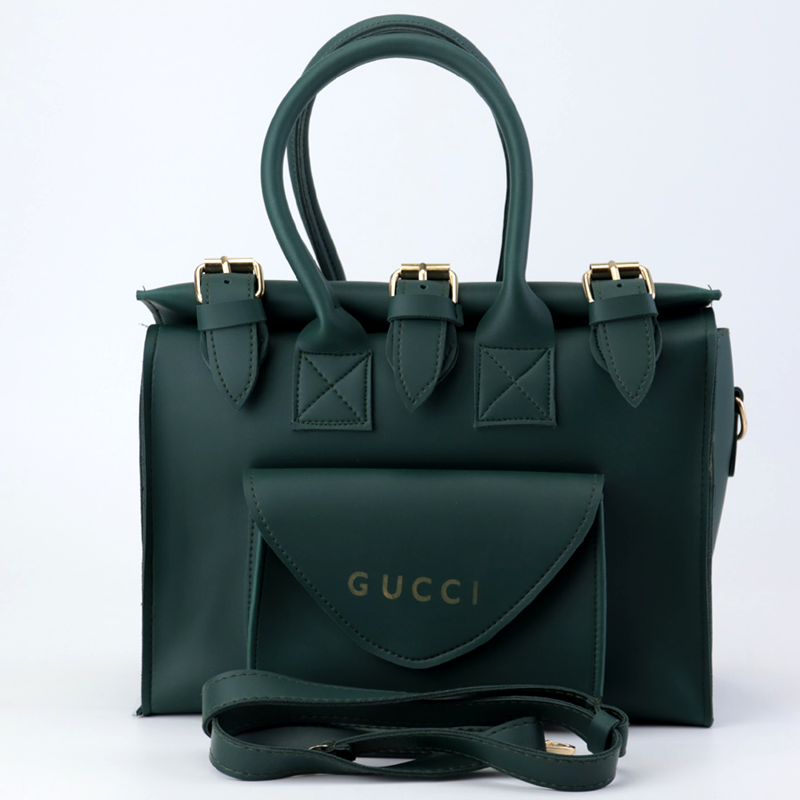 Gucci Women Leather Belt Style Bag Front Pocket Functional Handbag