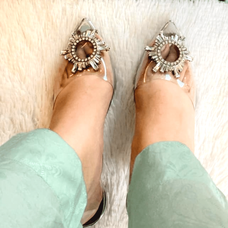 Transparent Cinderella Heels Silver Crystal Sandal Shoes