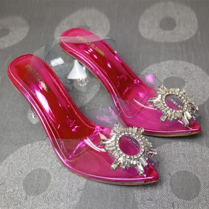 Cinderella Heels Transparent Cinderella Crystal Shoes in Pakistan