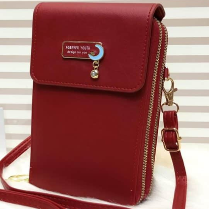 Touch Screen Mobile Phone Bag Wallet Leather Crossbody Bags for Girls