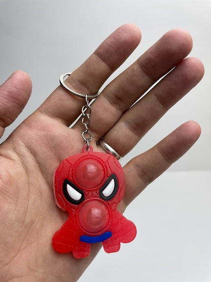 Bubble Wrap Mini Poppers Fidget Keychain – Toy Pop Its Shine Marvel Key Rings