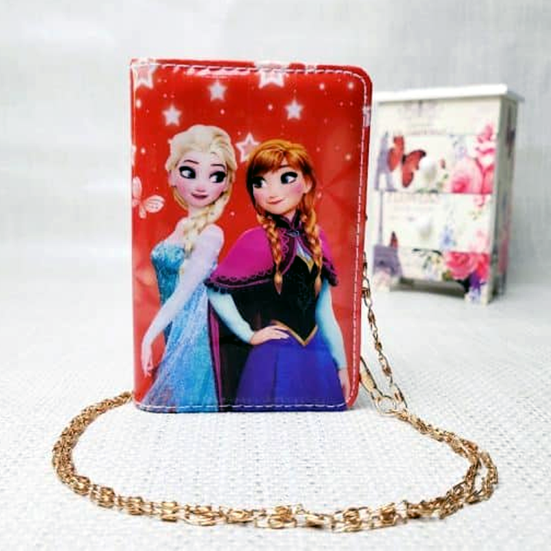 Disney Cartoon 3D Zip Wallet for Girls – Frozen Barbie Disney Princess Coin Pouch and Shoulder Purse