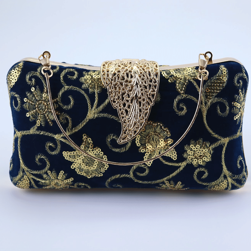 Women Velvet Evening Bag – Elegant Clutch Bag Chain Shoulder Bag