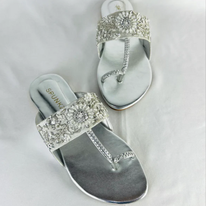 Handcrafted Kolhapuri Braided T-Strap Flat Sandals