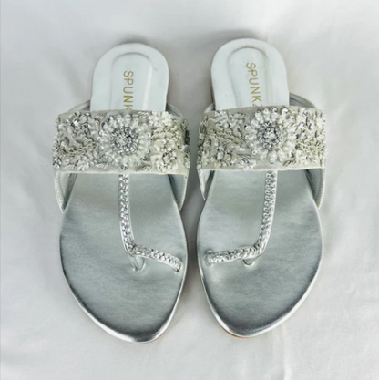 Handcrafted Kolhapuri Braided T-Strap Flat Sandals